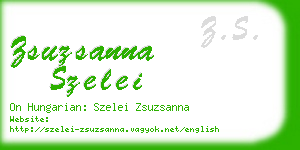 zsuzsanna szelei business card